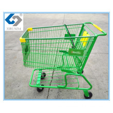 180L Hand Push Shopping Trolley with America Style